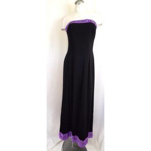 Papell Boutique Size 14 Long Strapless Dress